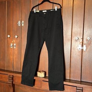 Black Slim Chinos 34x30 New w/tags
